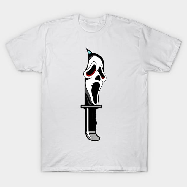 Ghostface Knife T-Shirt by Creative Terror